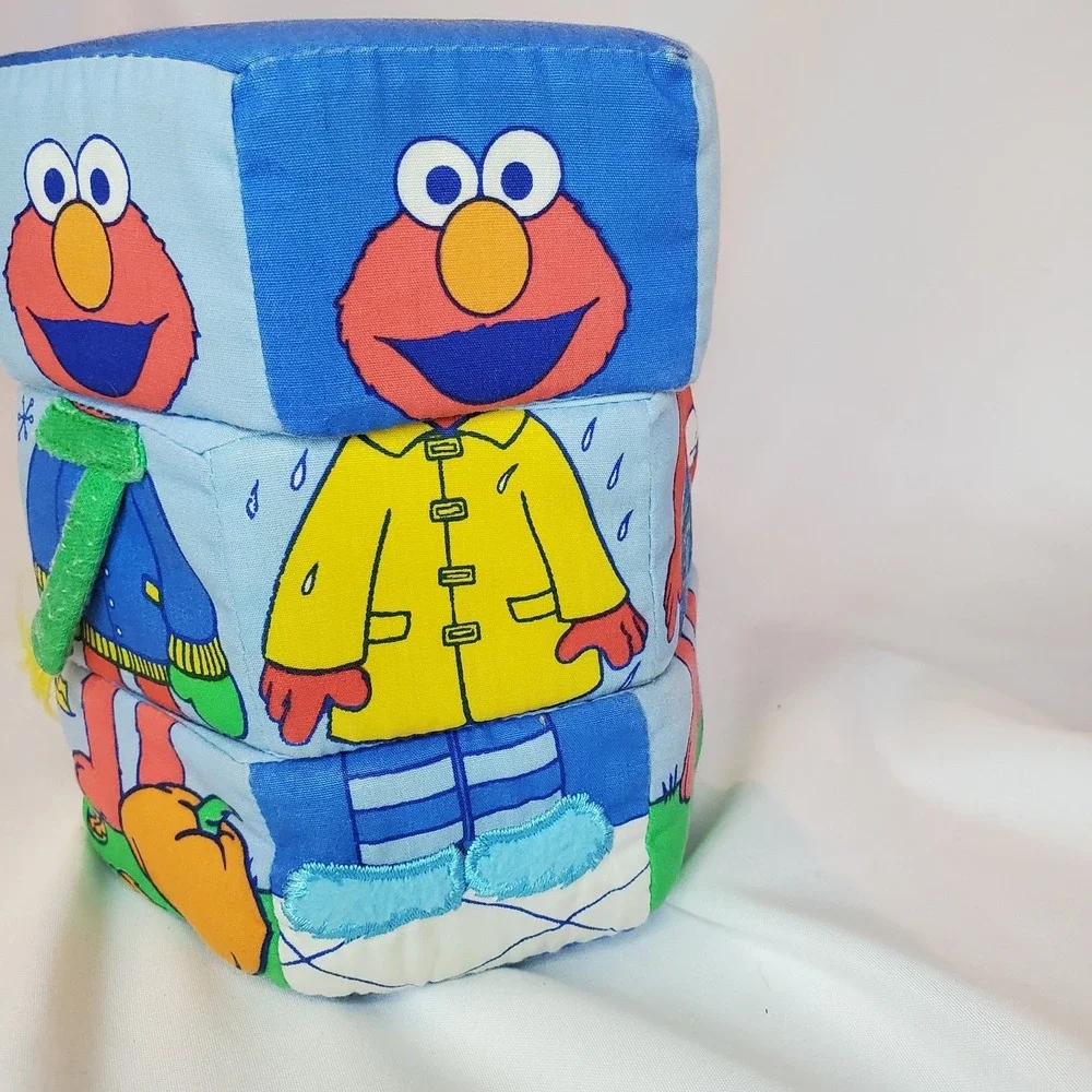 VTG Elmo‎ Sesame Street Baby Steps Visual Labeling Shape Shifting Tactile Toy